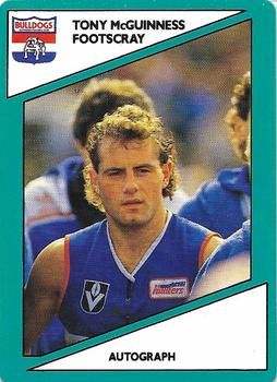 1988 Scanlens VFL #67 Tony McGuinness Front